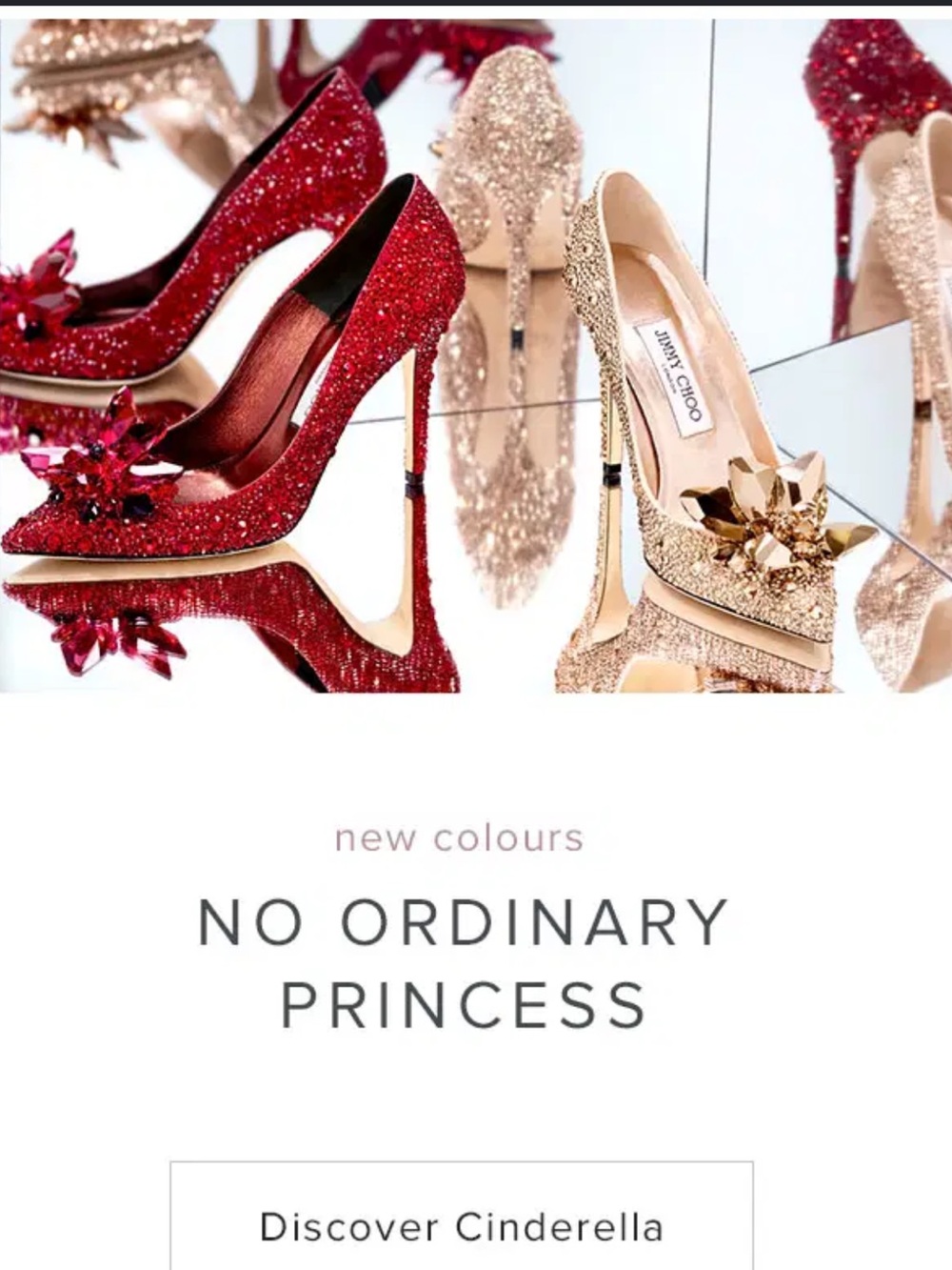 Jimmy Choo Red Crystal Cinderella Heels - Picture 7 of 9